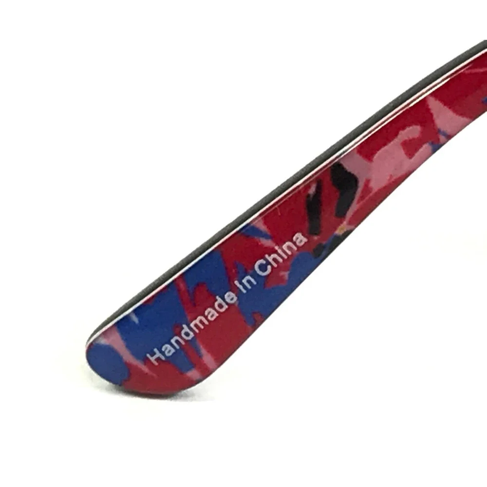 Paisley & Blue Eyeglasses Frames ARIA SKY Blue Red Black Cat Eye 54-16-135